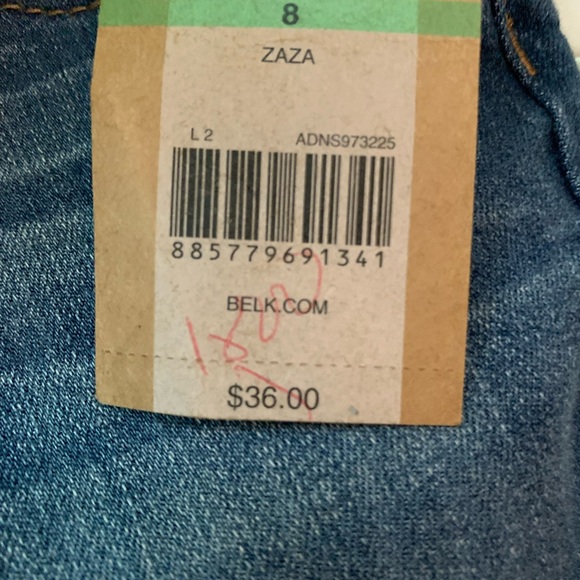 Jeans Red Camel skinny Capri denim pants Zaza Girls size 8 NWT - Picture 8 of 9